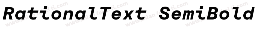 RationalText SemiBold字体转换